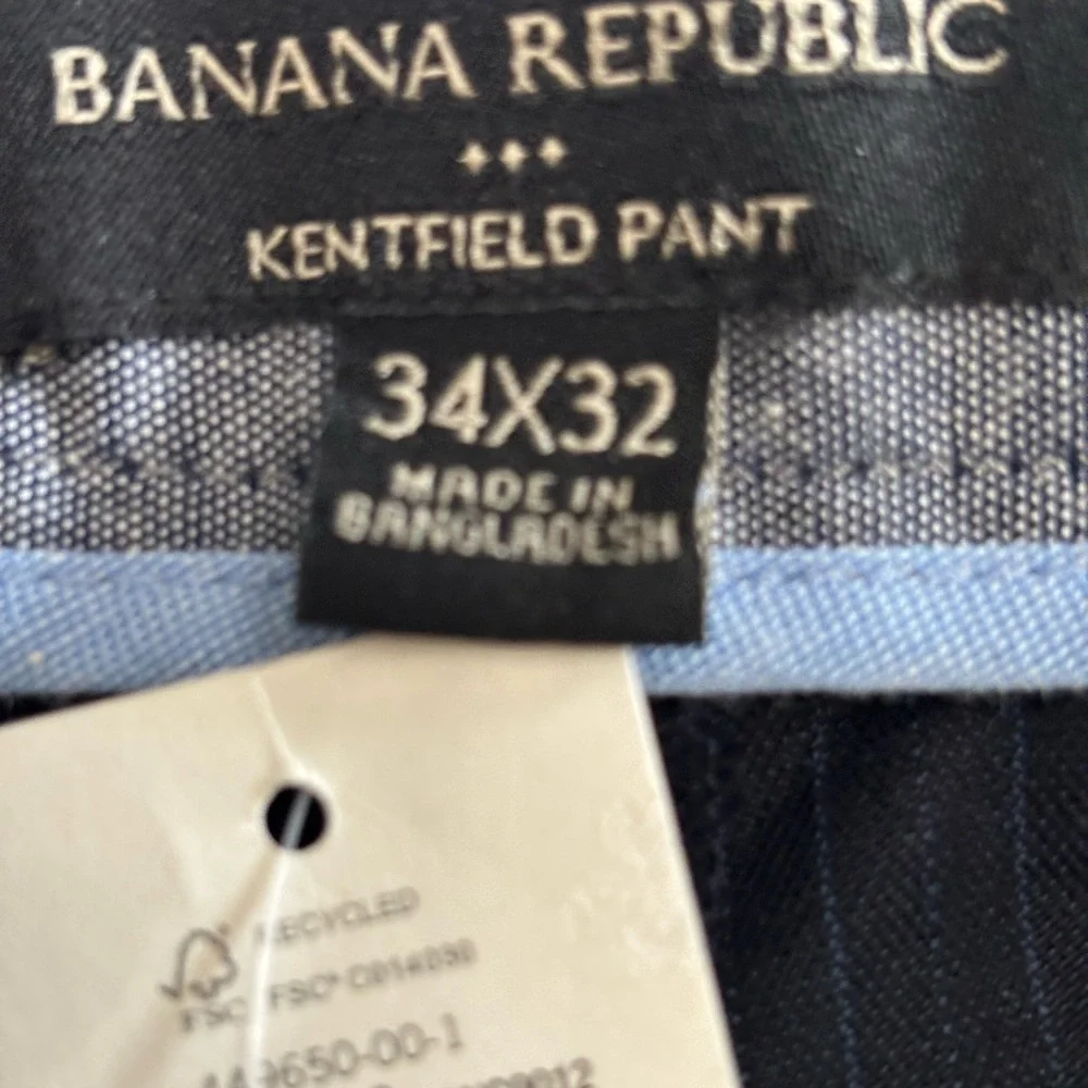 Banana Republic Kentfiels slim fit‎ pin stripe Dress Pant NWT size 34